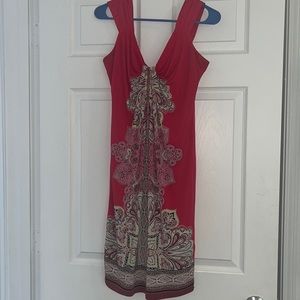 Pink printed flowy dress NY&CO